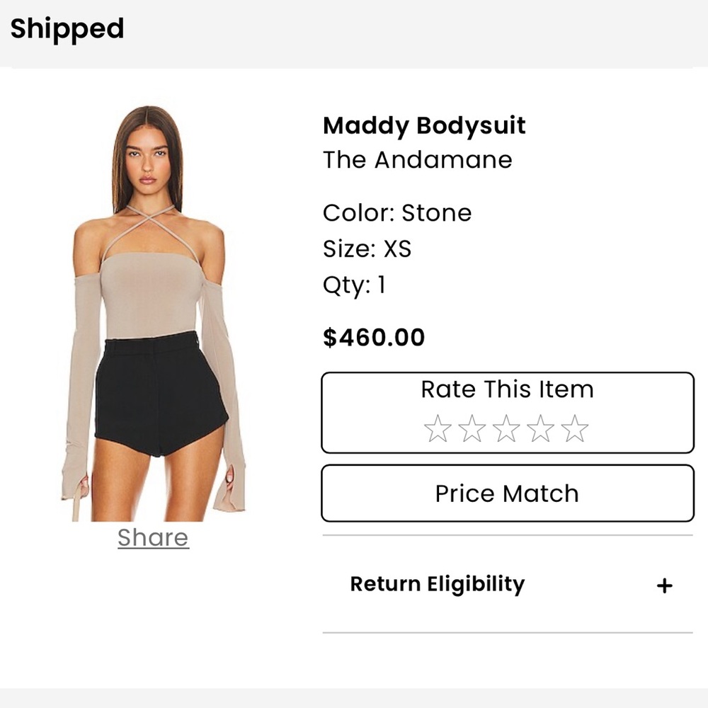 Stone Off-Shoulder Bodysuit